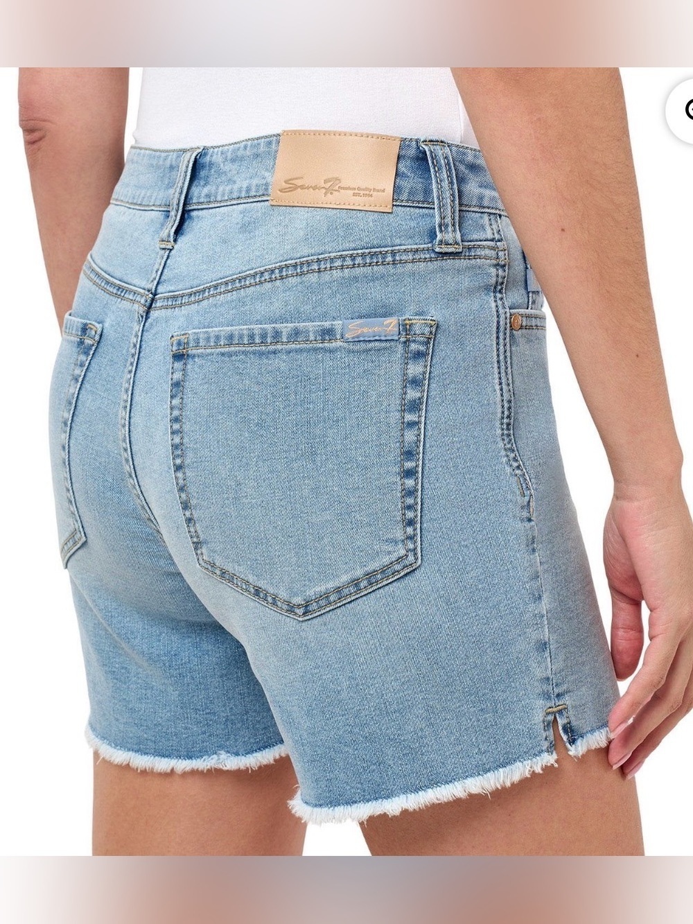 Seven7 High Rise Weekend Shorts - Picture 3 of 8